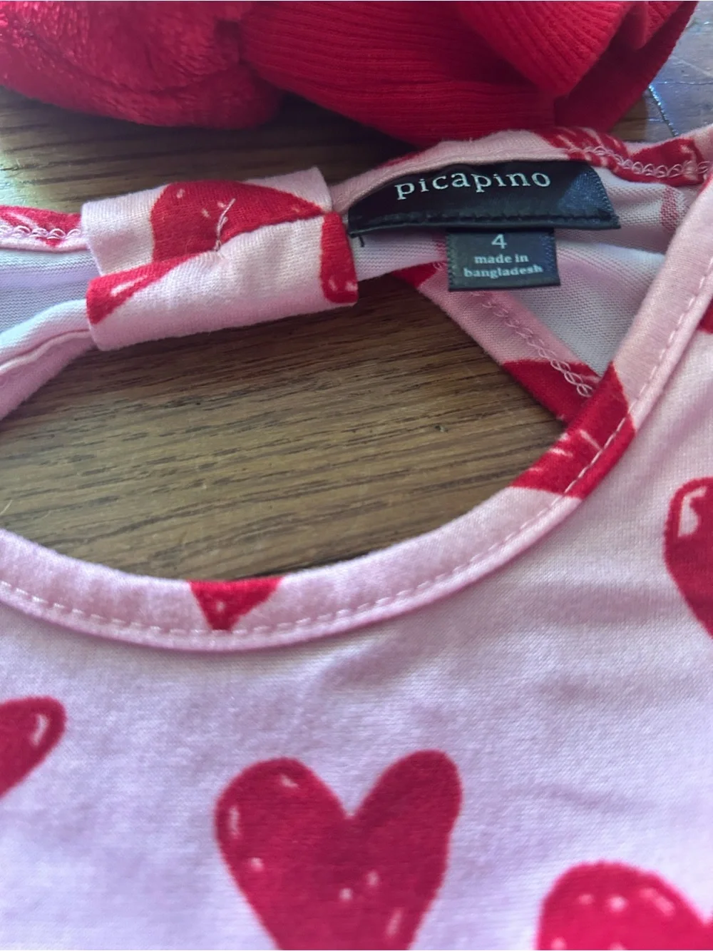 Girls Red Heart-Print Bundle - Picture 2 of 5